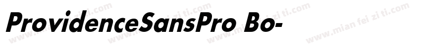 ProvidenceSansPro Bo字体转换